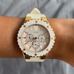 Guess Watch white and rose gold tone